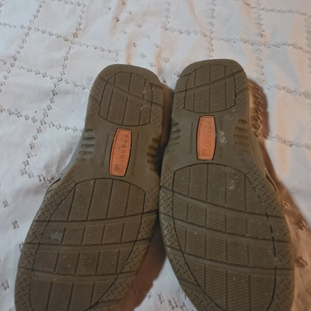 Sperry Men’s Brown Tan Leather Thong Sandals